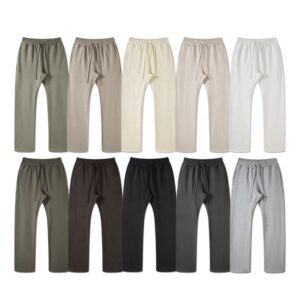 High Quality  Terry Fleece Straight Leg Sweatpants Custom Printed Jogging Men's Pants & Trousers Customize - Image 1