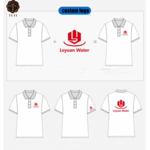 OEM 240gsm High Quality Plus Size Polyester Cotton Men Golf Polo T-shirt Custom Embroidery Printed logo Men's Polo Shirts - Image 2