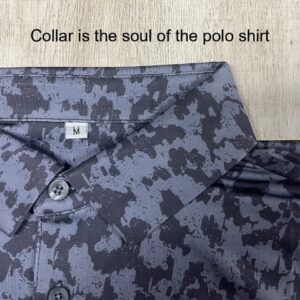 MOQ 1 Pcs Wholesale High Quality Sublimation Print UPF50+ Dry Fit Golf Polo Shirts Custom Logo Camo Polo T-Shirt for Men - Image 3