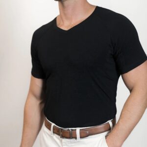 LIVE LIFE WITHOUT WORRY 100% Sweat Stain Free Sweat-Secret T-shirt Men Sweat Proof Undershirts Shirt - Image 3