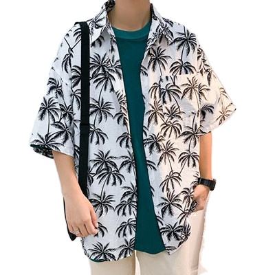 Big Size Shirt for Mens Hawaiian Style Digital Printing for Men Design Fat Regular Fit Buttons Clothings Sales