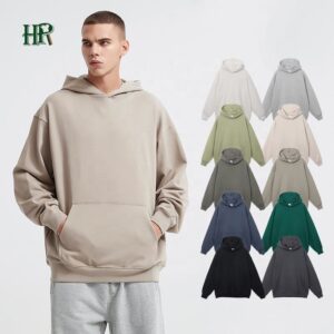 Mens Clothing Manufacturing Custom 100% Cotton French Terry Streetwear High Quality Hoodie Men - Image 1