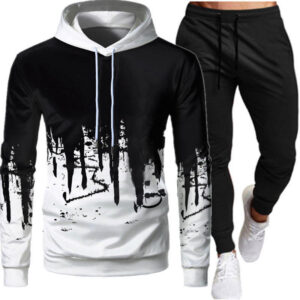 Hot Selling Sportswear Mens Training Clothing Fitness Clothes Running Gym 2 Piece Hooded Track Suit Men Joggers Suits Set - Image 7