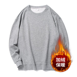 Wholesale Heavy Weight Blank Puff Print Custom Pullover 95% Cotton Sweater Fleece Crewneck Men Sweatshirt - Image 1