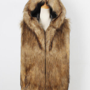 Factory Custom Fashion Winter Mens Vests Waistcoats Fur Puffer Vests - Image 6