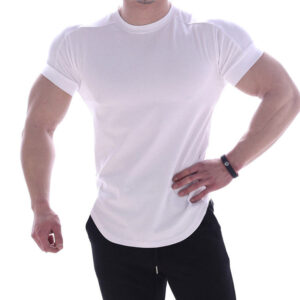 Fashion Hemp Clothes 2022 Workout Athletic Wear Clothing Slim Fit Men Tee Shirts With logo Customize Blank Apparel - Image 1