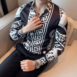 New Design Hot Sale Made 3D Embossed Polyester &Spandex DTG Print Boy Shirt Boy Classic Custom Shirt  Street Fashion - Image 2