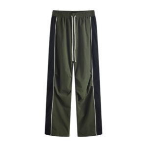 Custom Mens Flair Sweatpants Jogging Cotton Blanks 100% Polyester  Puff Printing Casual Vintage Man Track Flared Jogger Pants - Image 4