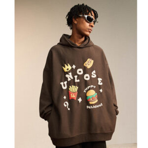 Streetwear Mens Clothing 3d Puff Print Hoodies Heavyweight Streetwear Puff Printing Hoodie Manufacturer - Image 1