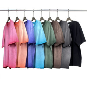Factory Wholesale Heavyweight Cotton Mens Streetwear T Shirt Short Sleeve Oversized Washed Tshirt - Image 3