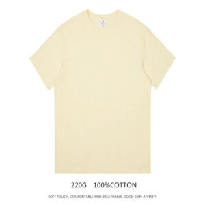 No MOQ High Quality 100% Cotton T Shirt 220gsm for Men Women Plus Size Plain Custom Your Logo Drop Shipping 1pcs Mens Clothing - Image 6