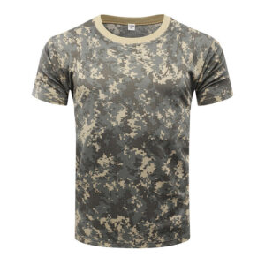 Outdoor Breathable Tactical Clothes Fast Dry Digital Camouflage Combat Short Sleeves T Shirt Tactical Training Shirt - Image 2