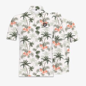 Custom Logo Luxury High Quality Stretch Elastic Full All Over Print Sublimation Polyester Spandex Performance Golf Polo Shirts - Image 2