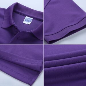 Casual Solid Lapel T-shirt Golf Men's Polo Shirt 100% Cotton Embroidered Polo Shirt Custom logo - Image 3