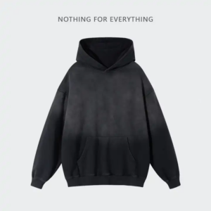 Clothing Manufacturers Custom No String Hoodie Gradient 100% Cotton 420 Gsm Oversized Heavyweight Hoodie - Image 4