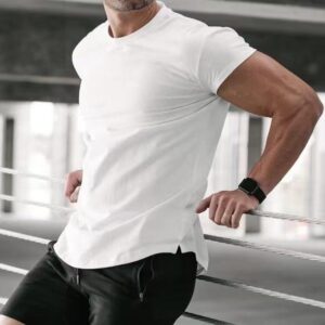 Men Gym Muscle Sleeveless Shirt Male Vest Tank Tops Bodybuilding Clothing Print Summer Cotton OEM Spandex Gym Tank Tops - Image 2