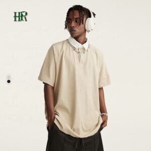 Designers Polo Tshirts 100% Cotton High Quality Plus Size Mens Polo New Lapel High Street Shirts - Image 1