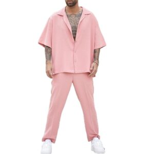 Casual Pants and Shirt Set for Mens Casual Two Piece Set Hot Selling Tracksuit Men Clothing - Image 1