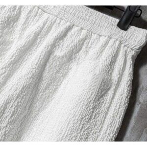 Men Clothing Sets Casual Half Sleeve Shirt and Drawstring Pant Set - Image 6