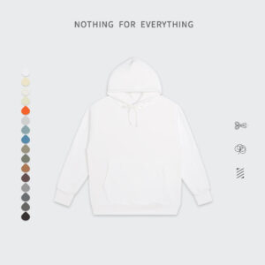 Clothing Manufacturers Custom Drop Shoulder Black Hoodie 350gsm Heavyweight Hoddies Hoodies Blank Streetwear Plus Size Men's Pul - Image 5