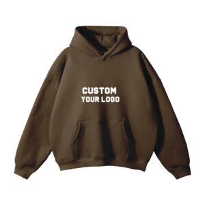 Wholesale Blank Hoodie Custom Mens Oversized Drop Shoulder Sweatshirt Pullover Hoodie - Image 3