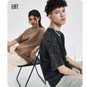 Custom Logo 100% Cotton Short Sleeve Round Neck Heavyweight Designs Tshirt Man Women Clothes Oversized Men's T-shirts - Image 2