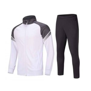 High Quality Men'S Soccer Tracksuit Football Training Suit Sportswear Training Wear Zip up Hood Jacket and Jogger Tracksuit - Image 1