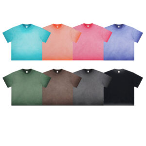 Factory Wholesale Heavyweight Cotton Mens Streetwear T Shirt Short Sleeve Oversized Washed Tshirt - Image 1