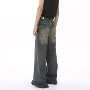 New Retro Loose Custom Mens Pants Add LOGO Mens Baggy Jeans Men Trousers Jeans - Image 6