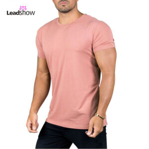 High Quality  Custom Logo Plain  Sport  Running Plus Size Men's  Blank Bamboo  T-shirts  Fitness Clothing  Workout Gym Shirts - Image 5