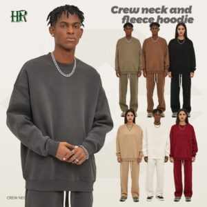 Blank Sweatshirts Custom Logo Mens Oversized Drop Shoulder Sweatshirt Pullover Hoodie - Image 1