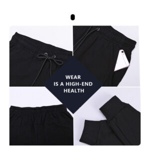 High Quantity Thick 100% Cotton Cargo Sweatpants Men Slim Joggers Thermal Fleece High Quality Custom Warm Men Joggers - Image 3
