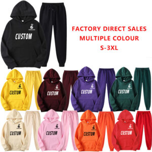 Custom Logo Oversized Men Hoodie Set Pullover Blank Plain Hoodies Unisex Cotton Custom Soccer Men Hoodies - Image 2