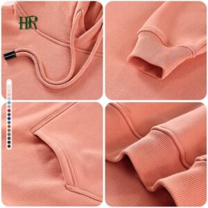 360 Grams High Quality Cotton Oversize Hoodie Thick Fleece Drop Shoulder Plain Custom Men Hoodies - Image 2