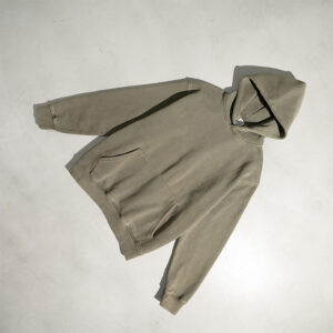 Thick Fleece Lined Pullover Men Vintage Hoodie Sweatshirt High Quality Custom Factory - Image 3