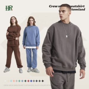 Custom Crewneck Sweatshirts Unisex 100 Cotton Blank Pullover Embroidered Oversized Winter Sweatshirt - Image 1