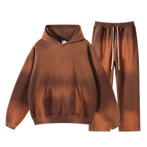 Hot Selling Custom Oversized Vintage Tie Dye Mens Sweatpants and Hoodie Set - Image 1