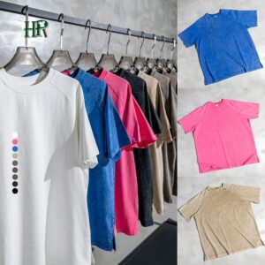 285 Gsm High Quality Custom Logo Men T-shirts Embroidery Oversize Shirts White Tee - Image 3