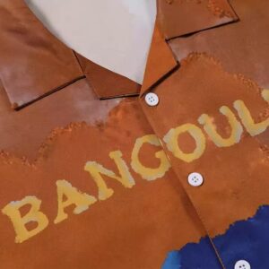 Men's Summer Trend Street Brand Loose Half-Sleeved Clothing Cartoon Character Oil Painting Short-Sleeved Shirt Men - Image 4