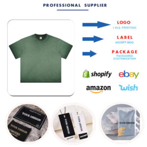 Factory Wholesale Heavyweight Cotton Mens Streetwear T Shirt Short Sleeve Oversized Washed Tshirt - Image 4