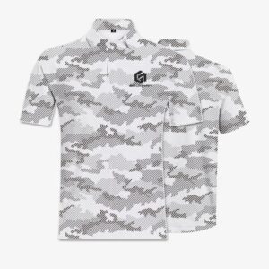 Custom Logo Luxury High Quality Stretch Elastic Full All Over Print Sublimation Polyester Spandex Performance Golf Polo Shirts - Image 6