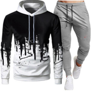 Hot Selling Sportswear Mens Training Clothing Fitness Clothes Running Gym 2 Piece Hooded Track Suit Men Joggers Suits Set - Image 6