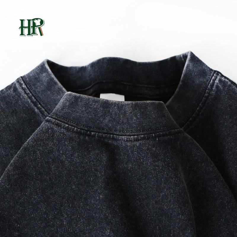 Wholesale High Quality Unisex Shirt Blank Heavy Cotton Tee Shirt Custom Vintage Washed Men's T-shirt
