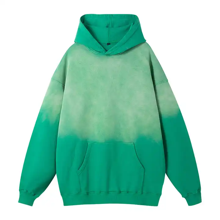 Clothing Manufacturers Custom No String Hoodie Gradient 100% Cotton 420 Gsm Oversized Heavyweight Hoodie