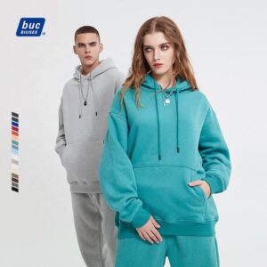 High Quality Pullover Plain Unisex Cotton Polyester Blend Oversize Hoodies Custom Printed With Your Logos Men's Clothing - Image 4