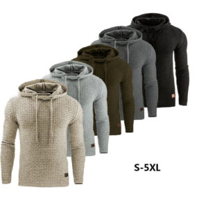 Custom Wholesale Casual Long Sleeve Pullover Multi Colored Plain Clothing Plus Size Hoodies for Men - Image 1