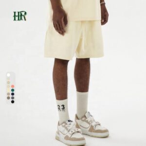 Customized Logo Men Cotton Shorts Sweat Men Fitness Running Short Breathable Gym Shorts Cotton Shorts - Image 1