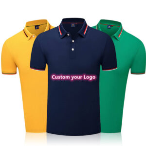 Wholesale Men's Polo Shirts Short Sleeve 100% Fabric Cotton Pique Fabric Cloth Navy Golf Polo Shirt for Men - Image 1