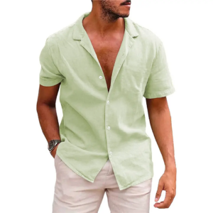 New 2023 Hot Sale High Quality Low MOQ Breathable Quick Dry Casual Linen Clothing Men - Image 6