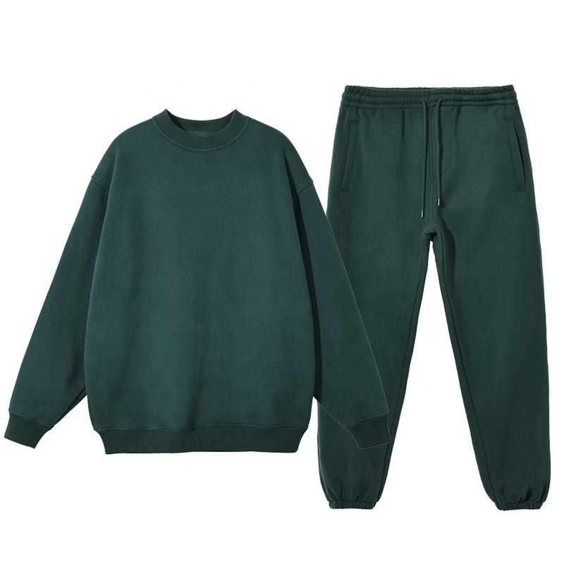 Custom Logo Men Tracksuits Sweatsuits Fleece Jogging Jogger Pants Sweatpants and Hoodie Set